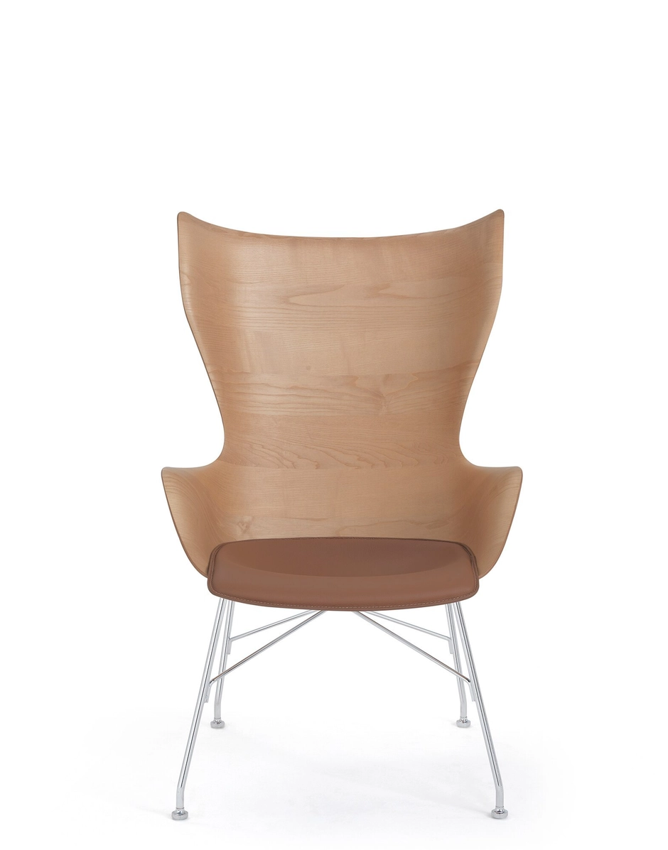 K/WOOD SLATTED LEATHER SEAT