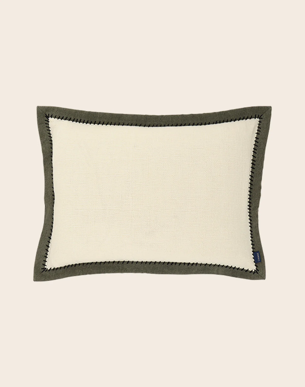 Housse de coussin Khadi Noir