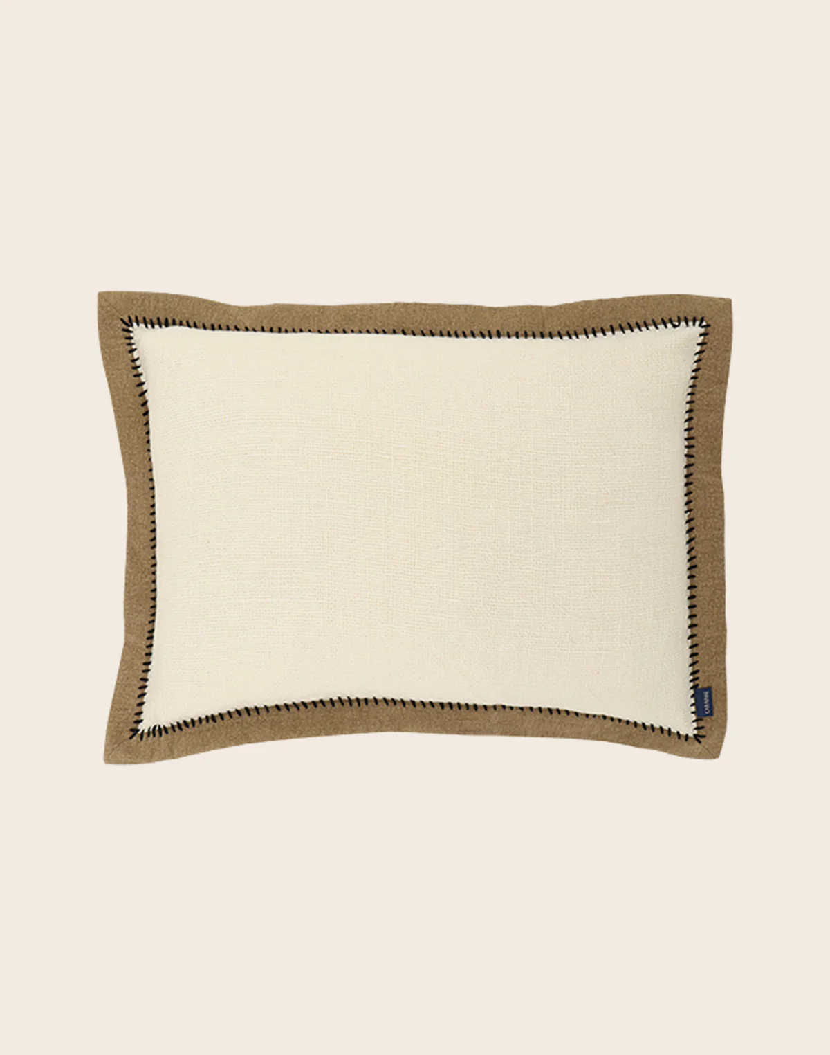 Housse de coussin Khadi Noir
